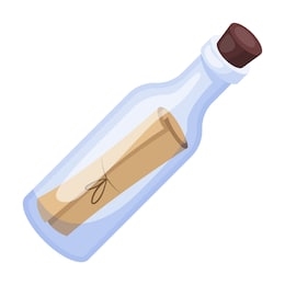 message bottle icon cartoon style 260nw 539235412